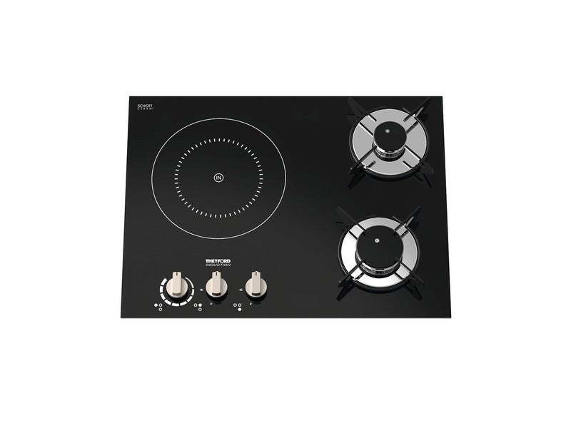 Aragaz hibrid 2xgaz + 1xinductie, aprindere electrica kW 12V - EVONomad