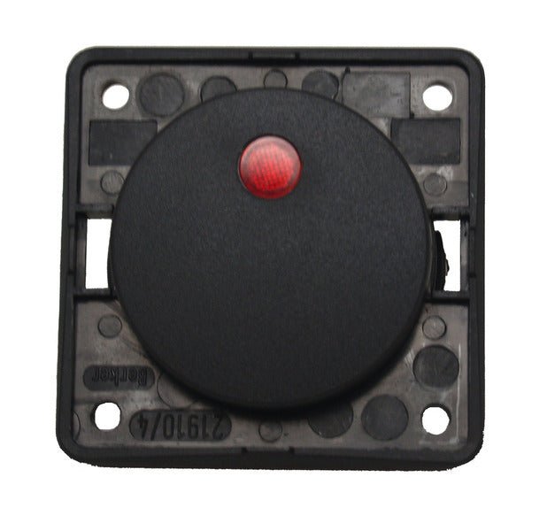 Comutator basculant 12 V - antracit - cu afisaj de control cu LED rosu - EVONomad