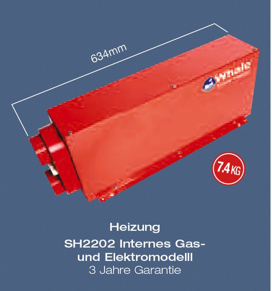 Incalzitor incorporat gaz/electric Webasto 12V 2KW - EVONomad