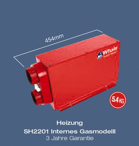 Incalzitor pe gaz incorporat SH2201 - 2 kW - EVONomad