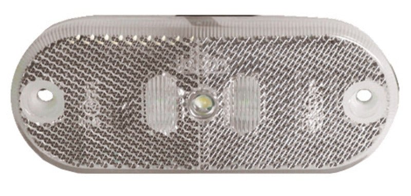 Indicator LED, 12 V, 0,6 W, transparent, cablu de 100 mm, conector plat IP67 - EVONomad