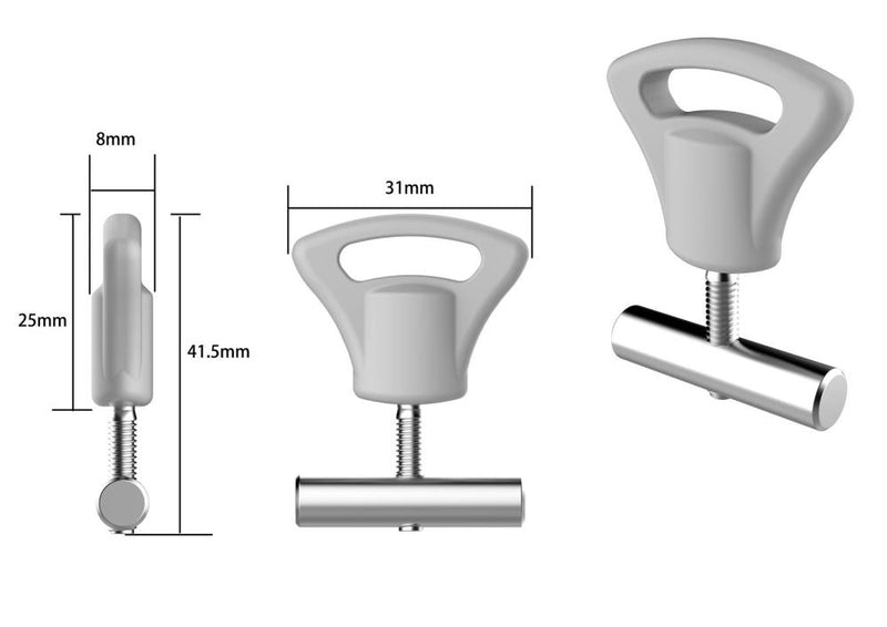 Reimo Cort piesa de blocare sina de conducte 2 bucati pentru copertine, copertine si vele de soare - EVONomad