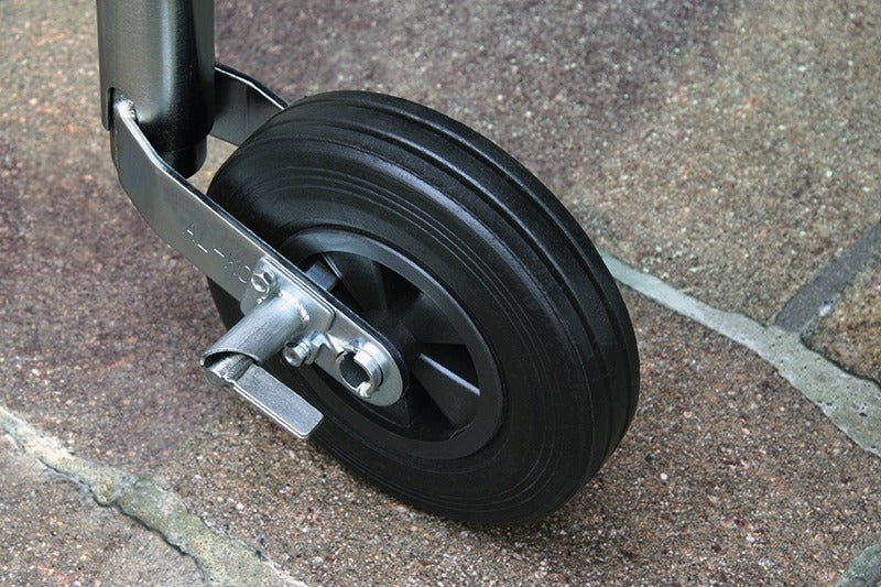 Roata jockey 200x50mm cauciuc solid, janta plastic, teava 48mm, Alko - EVONomad