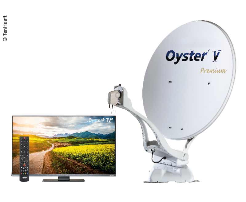 Sistem satelit Oyster® V 85 SKEW Premium cu TV Oyster® de 24 inchi - EVONomad