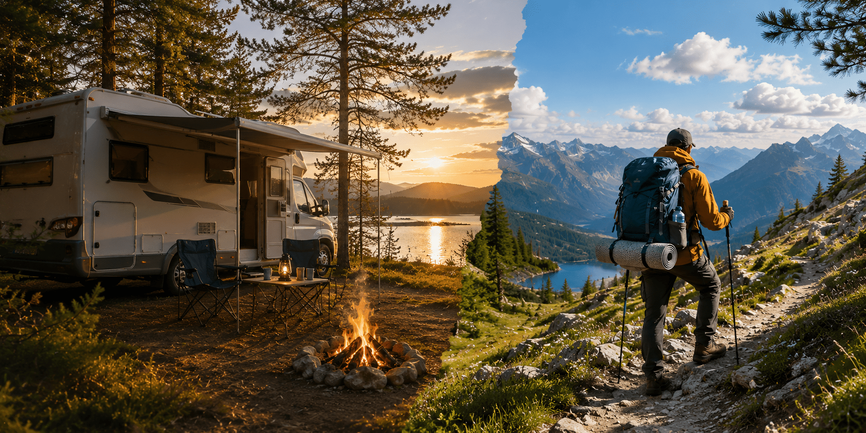 Caravan Camping vs. Backpacking: Avantaje și Dezavantaje - EvoNomad
