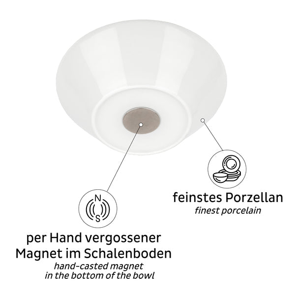 2 boluri magnetice din portelan - 0,4 l - EVONomad