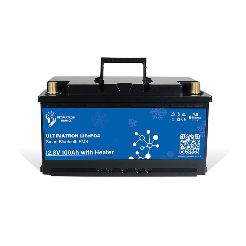 Acumulator Baterie cu litiu Ultimatron 12,8 V 100 Ah LiFePO4 Smart BMS, incalzire, Bluetooth - EVONomad