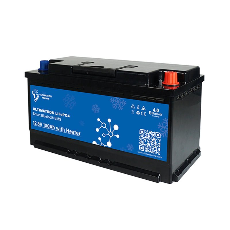 Acumulator Baterie cu litiu Ultimatron 12,8 V 100 Ah LiFePO4 Smart BMS, incalzire, Bluetooth - EVONomad