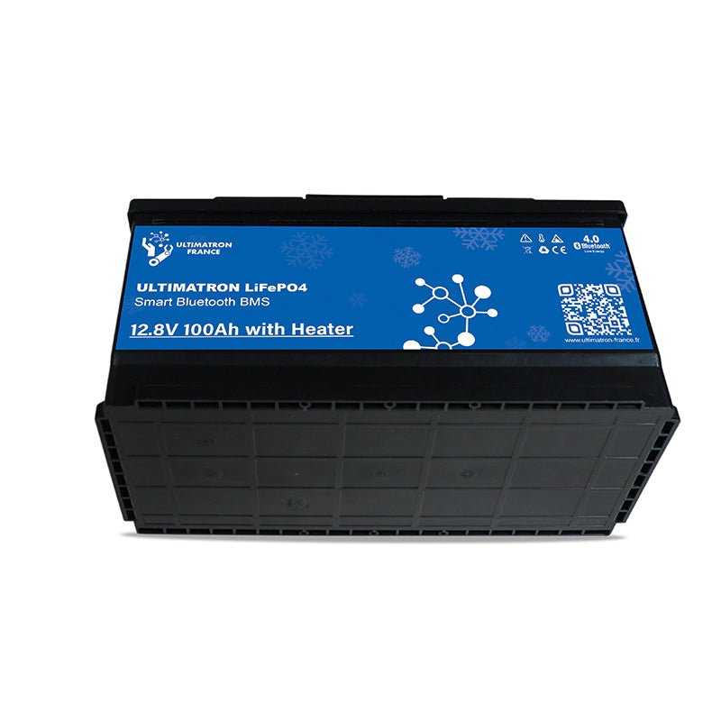 Acumulator Baterie cu litiu Ultimatron 12,8 V 100 Ah LiFePO4 Smart BMS, incalzire, Bluetooth - EVONomad