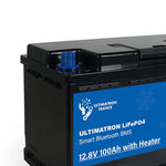 Acumulator Baterie cu litiu Ultimatron 12,8 V 100 Ah LiFePO4 Smart BMS, incalzire, Bluetooth - EVONomad