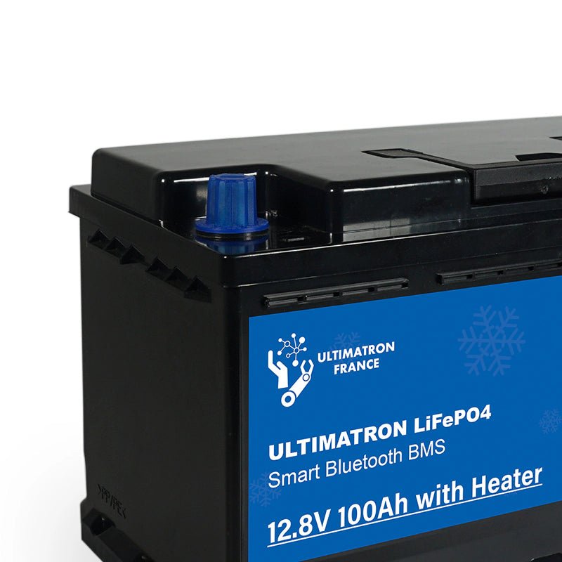 Acumulator Baterie cu litiu Ultimatron 12,8 V 100 Ah LiFePO4 Smart BMS, incalzire, Bluetooth - EVONomad