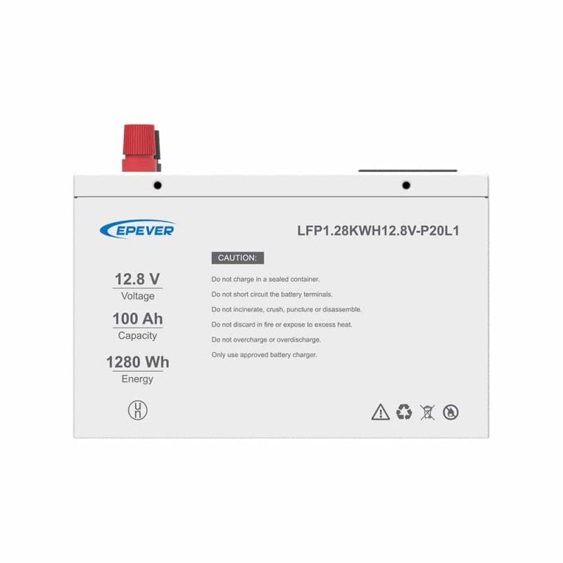 Acumulator cu litiu LIFEPO4 de 12,8V, 100 Ah Epever - EVONomad