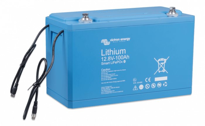 Acumulator cu litiu LIFEPO4 de 12,8V, 100 Ah - Smart Victron - EVONomad