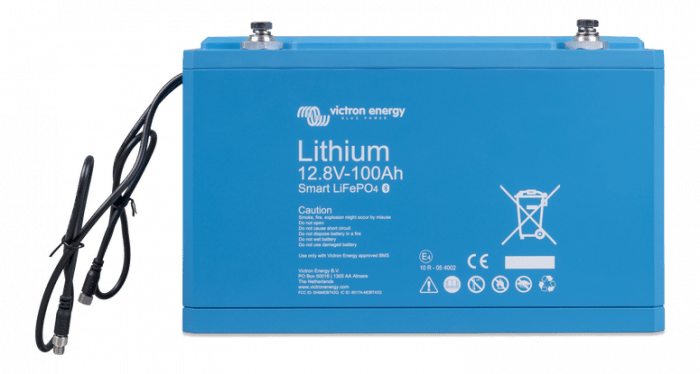 Acumulator cu litiu LIFEPO4 de 12,8V, 100 Ah - Smart Victron - EVONomad
