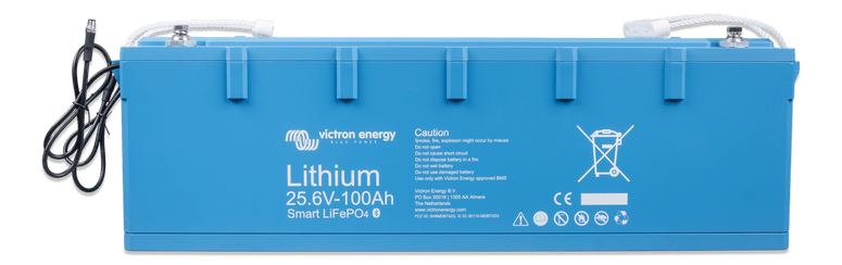 Acumulator cu litiu LIFEPO4 de 24V - 25.6V, 100 Ah - Smart Victron - EVONomad
