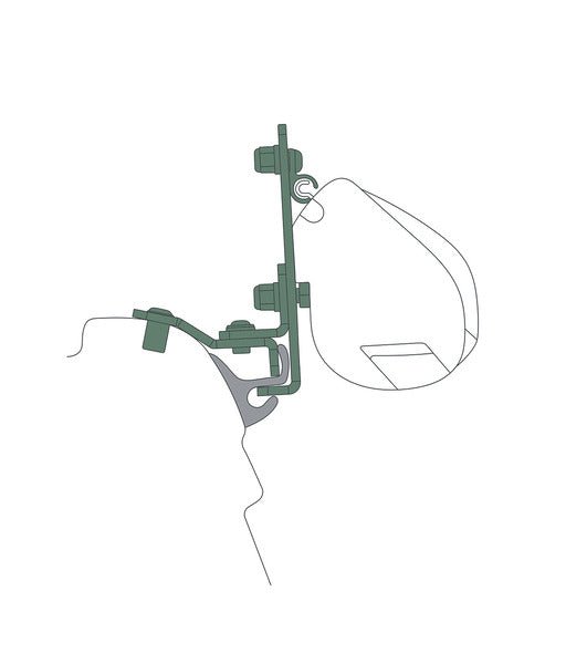 Adaptor Marchiza pentru Fiamma F35pro/F45s - Pentru VW T5/T6/T6.1 cu Reimo Multirail - EVONomad