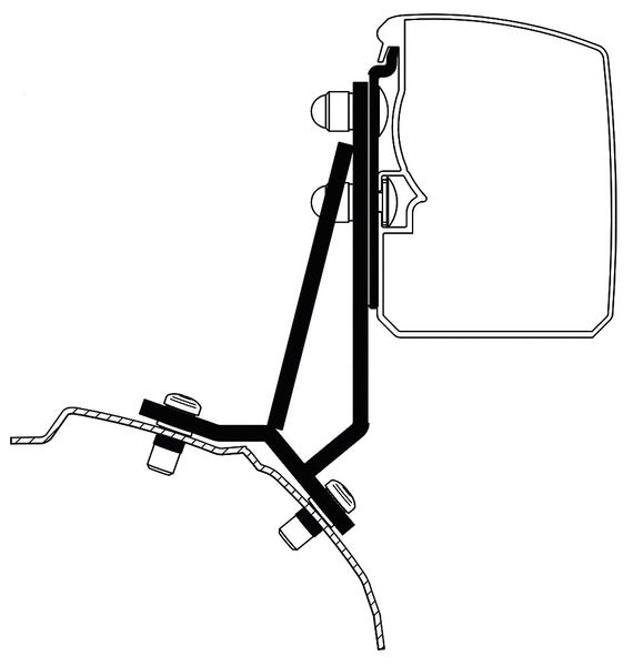 Adaptor marchiza Thule 3200 pentru Ford Transit/Tourneo Custom Fixed LHD - EVONomad