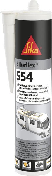 Adeziv de asamblare Sikaflex - 554 Black - cartus de 300 ml - EVONomad