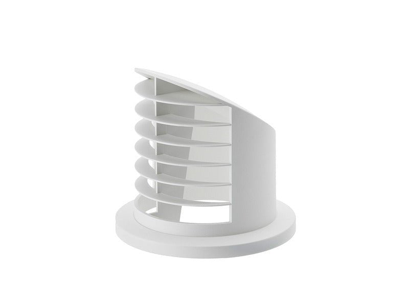 Aerisire inalta de 90° pentru incalzitorul auxiliar. Airtronic D2, Ø50/60mm, alb - EVONomad