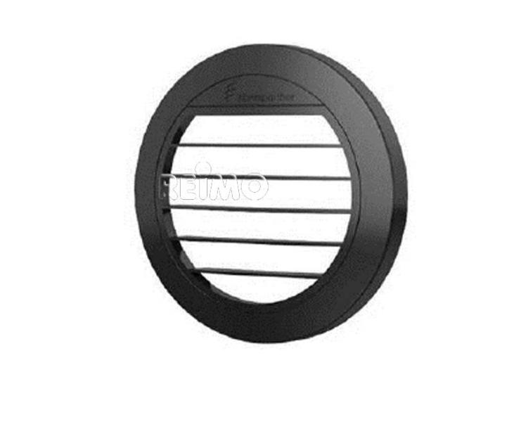 Aerisire plat 0° pentru incalzitorul auxiliar Airtronic D2, Ø50/60mm, negru - EVONomad