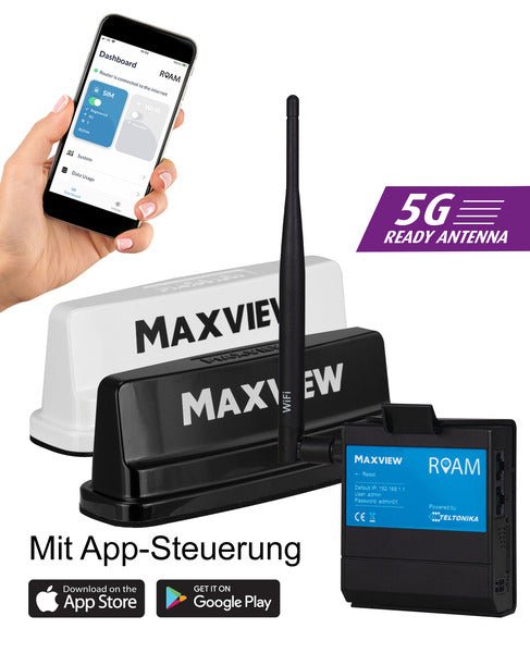 Antena Maxview - ROAM Campervan LTE / WIFI - Neagra - EVONomad