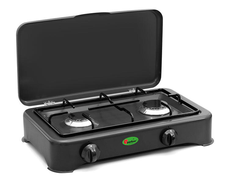Aragaz Parker cu 2 arzatoare cu siguranta de aprindere - antracit - 30 mbar - EVONomad