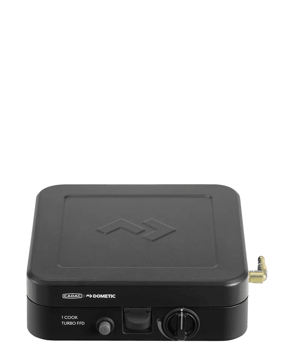 Aragaz/Gratar - 1 Cook Turbo FFD cu placa de gratar plata - 30 mbar - EVONomad