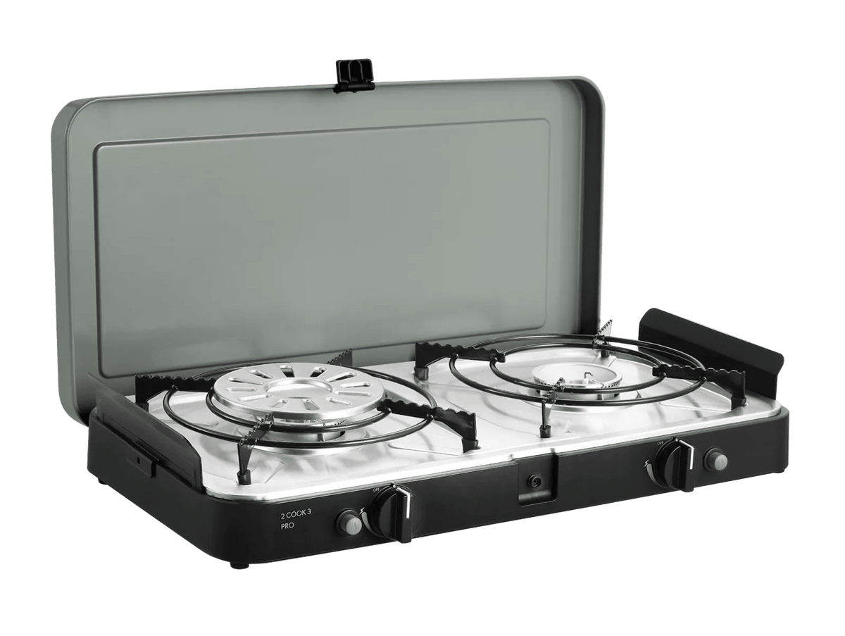 Aragaz/Gratar 2 Cook 3 Pro Deluxe 30 mbar - EVONomad