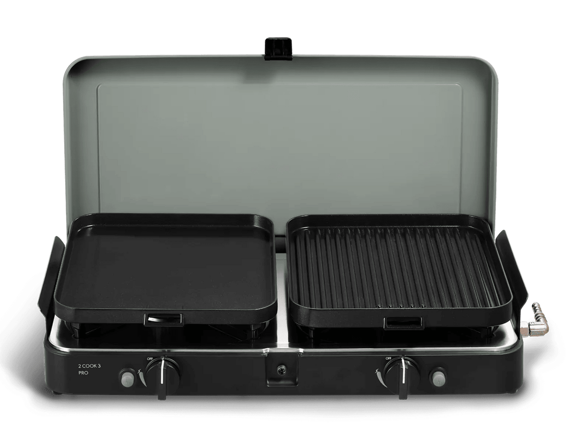 Aragaz/Gratar 2 Cook 3 Pro Deluxe 30 mbar - EVONomad