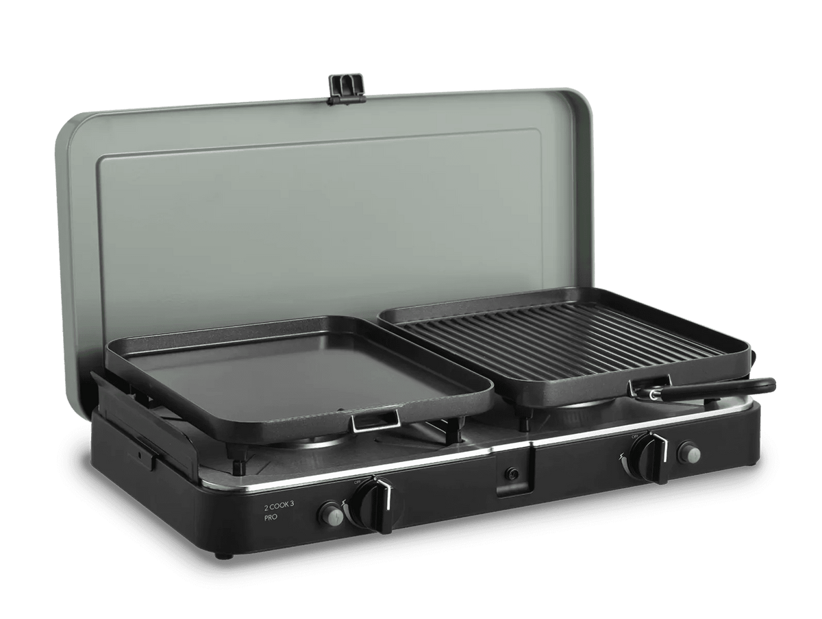 Aragaz/Gratar 2 Cook 3 Pro Deluxe 30 mbar - EVONomad