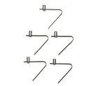 Arc de siguranta 5x7mm pentru stalpi de cort, 5 bucati - EVONomad