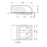 Aventa compact - unitate exterioara alba - EVONomad