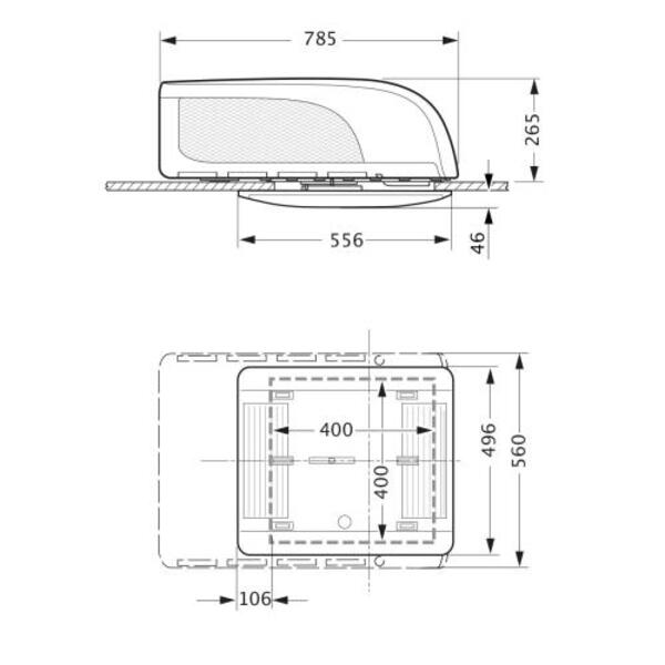 Aventa compact - unitate exterioara alba - EVONomad