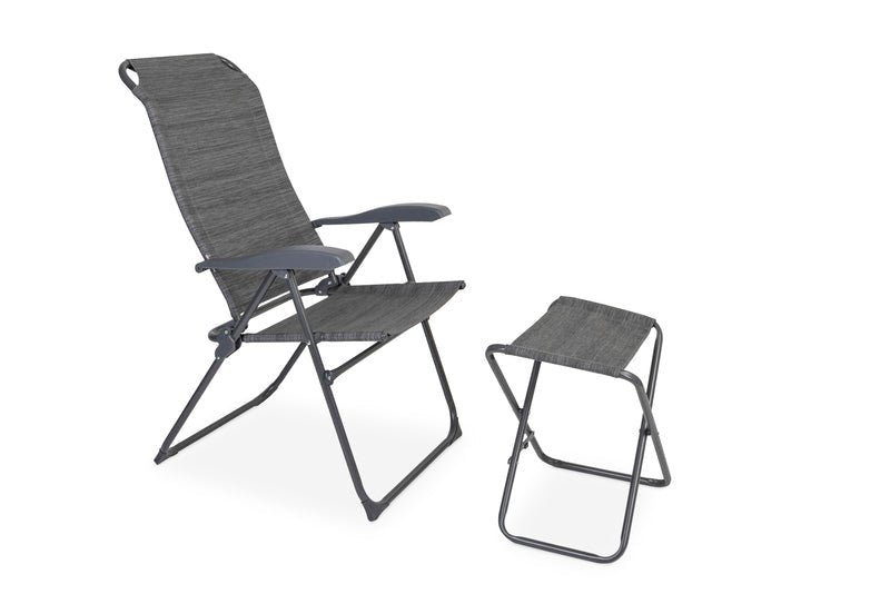 Barletta Set scaune de camping cu suport pentru picioare - EVONomad
