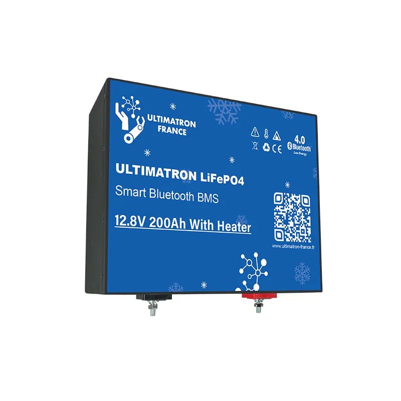 Baterie Lithium Ultimatron 12.8V, 200Ah LiFePO4 cu BMS Inteligent, Bluetooth si Incalzire - EVONomad
