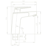 Baterie monocomanda VECTOR E5 cu cartus ceramic si intrerupator - conexiune 10 - 12 mm - EVONomad