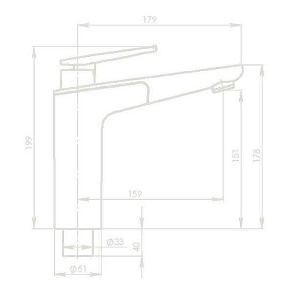 Baterie monocomanda VECTOR S cu cartus ceramic si comutator - conexiune UNIQUICK - EVONomad
