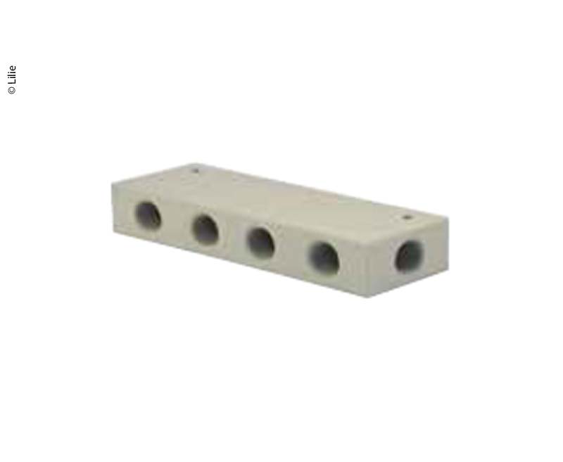 Bloc distributie apa LILIE 6x3/8" alb GALBEN - EVONomad