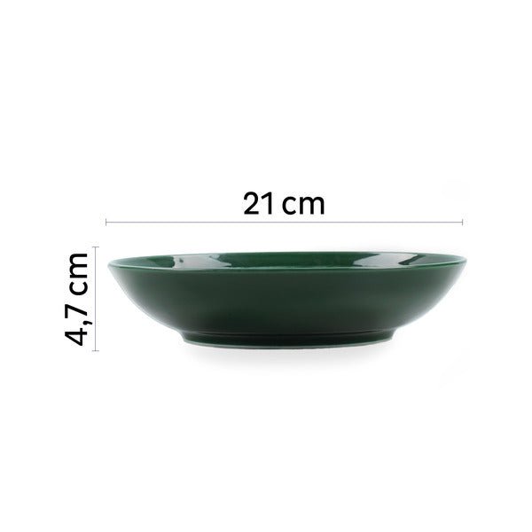 Bol magnetic din portelan - Verde padure - EVONomad