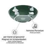 Bol magnetic din portelan - Verde padure - EVONomad