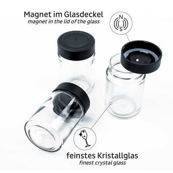 Borcane magnetice delicatese BLACK & CLASSY - 192 ml/125 ML - EVONomad