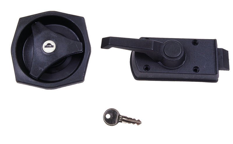 Broasca usa rulotei pentru grosimi de perete 25 - 35 mm - Negru - EVONomad