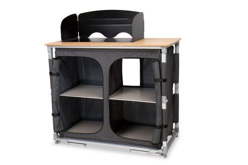 Bucatarie de camping CAMP4 BAMBOO QUICK, inclusiv geanta de transport - EvoNomad