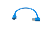 Cablu prelungitor USB cu un capat in L - USB extension cable one side right angle - EVONomad