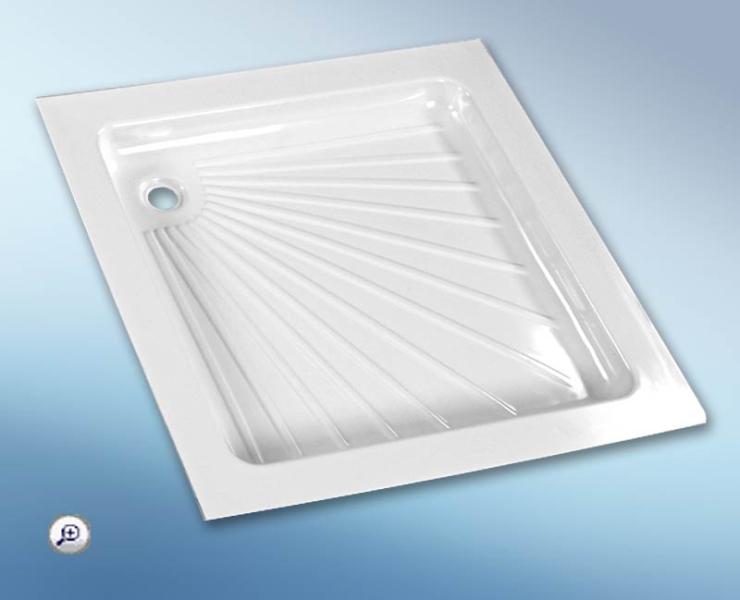 Cada de dus din plastic - alba - 665 x 655 x 80 mm - EVONomad