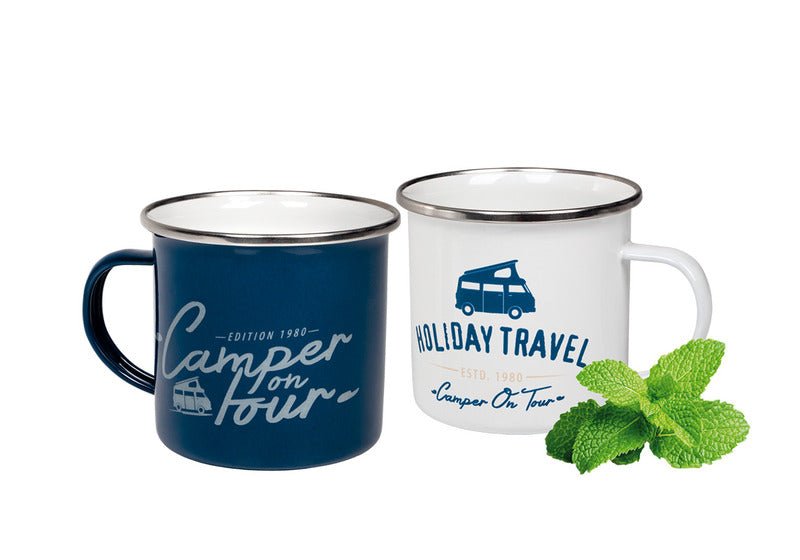 Cani emailate Holiday Travel Bay City, set de 2, 400ml - EVONomad