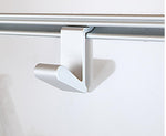 Carlig argintiu 15x24x34mm, aluminiu - EVONomad
