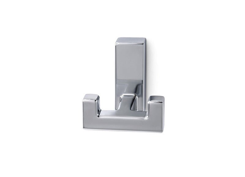 Carlig pentru haine crom lucios, 2 carlige 50x50x45mm - EVONomad