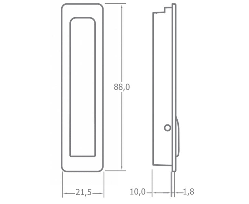Carlig pliabil 88x21.5mm - EVONomad