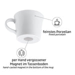 Cesti de espresso magnetice din portelan - set de 2 - EVONomad